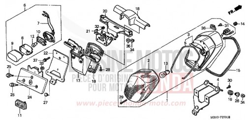 HECKLEUCHTE (2) VT1100C3W de 1998